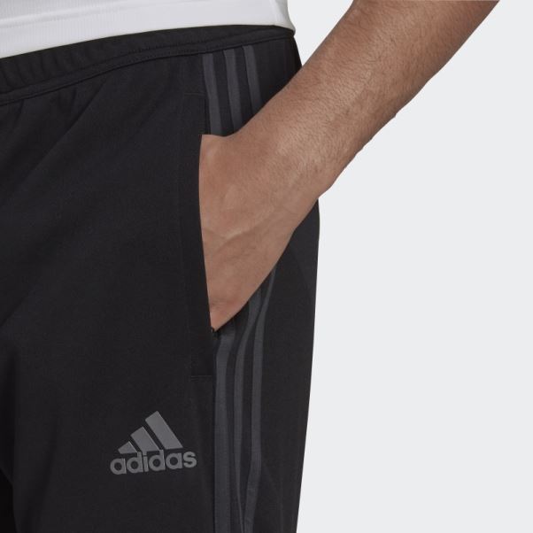 Pantalon Adidas Aeroready Sereno Slim Fuselé à 3 Bandes Noir