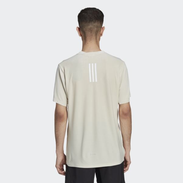 T-shirt Adidas Conçu 4 Entraînement Heat.rdy Hiit En Aluminium