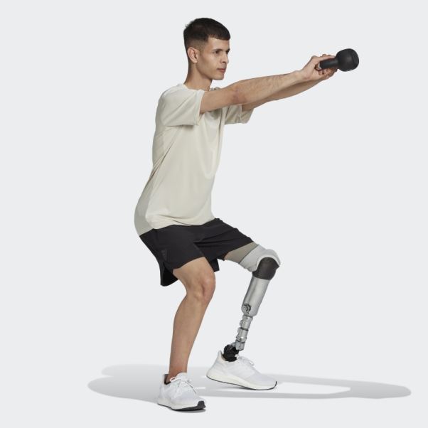 T-shirt Adidas Conçu 4 Entraînement Heat.rdy Hiit En Aluminium