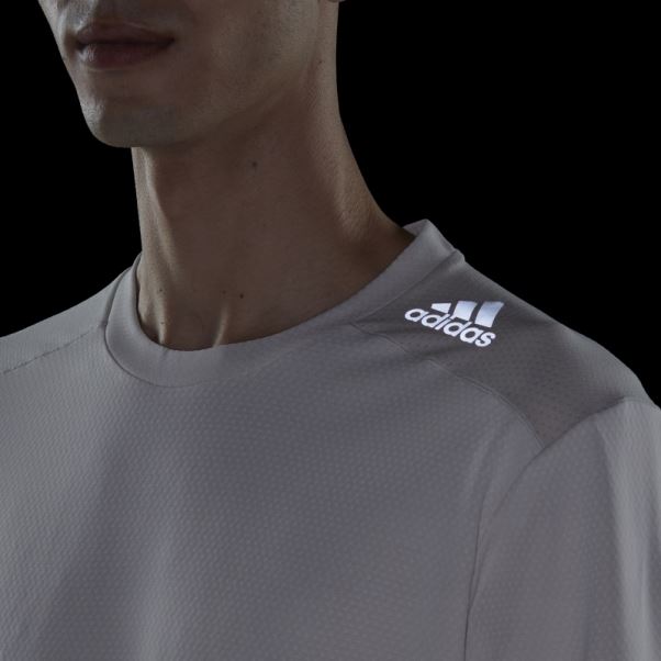 T-shirt Adidas Conçu 4 Entraînement Heat.rdy Hiit En Aluminium