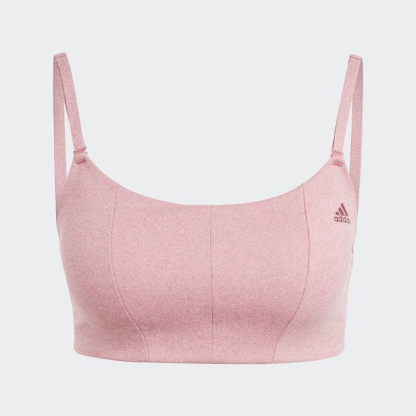 Soutien-gorge à Maintien Léger Adidas Yoga Studio Rose Mel