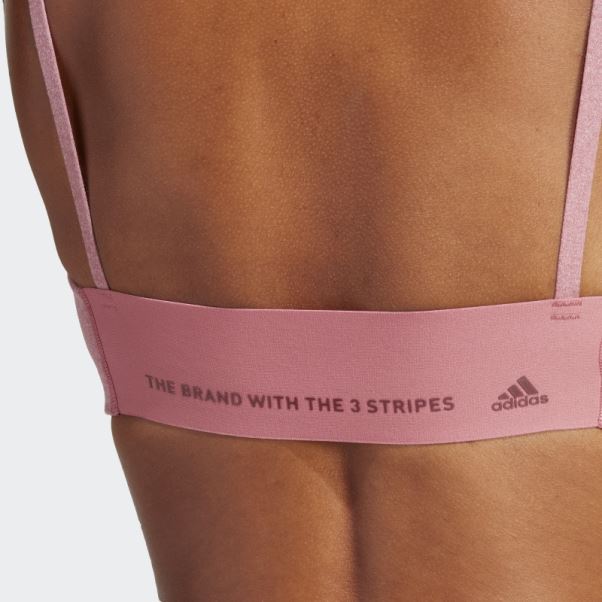 Soutien-gorge à Maintien Léger Adidas Yoga Studio Rose Mel
