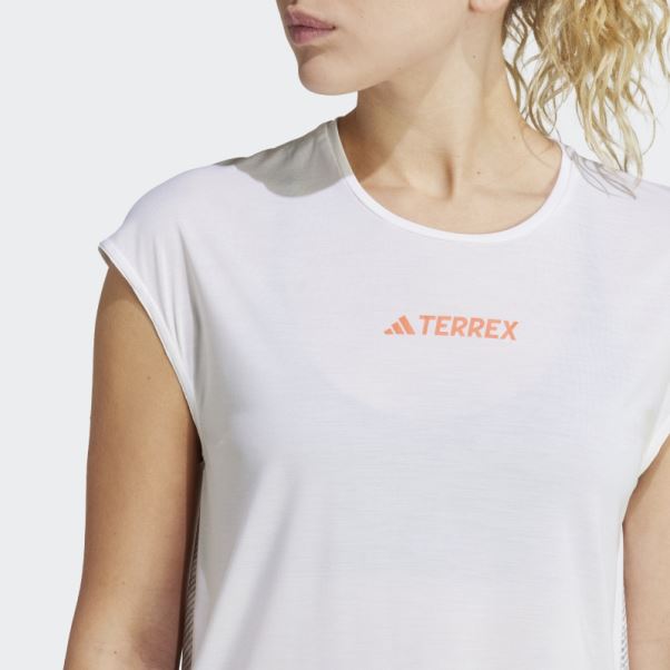 Adidas Terrex Agravic Pro Trail Running Top Blanc