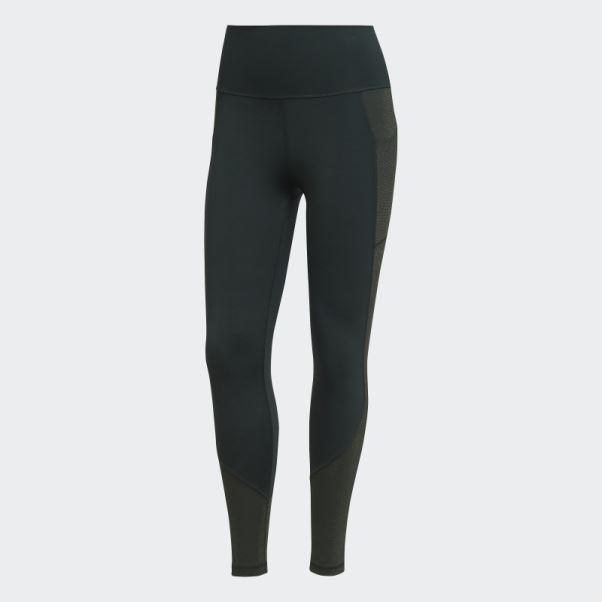 Adidas Leggings Optime Training Brillants Sur Toute La Longueur Vert