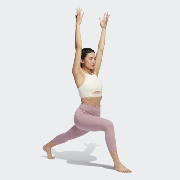 Soutien-gorge à Maintien Moyen Coreflow Adidas Blanc