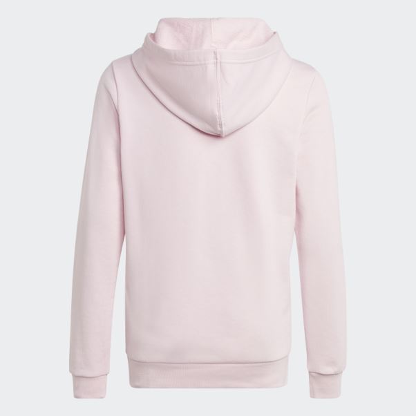 Adidas Sweat à Capuche En Coton Bicolore Gros Logo Adidas Essentials Rose