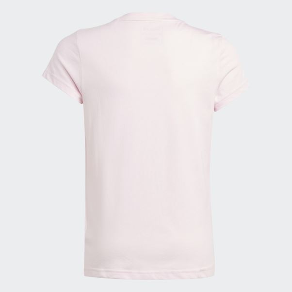 T-shirt En Coton Gros Logo Essentials Rose Adidas