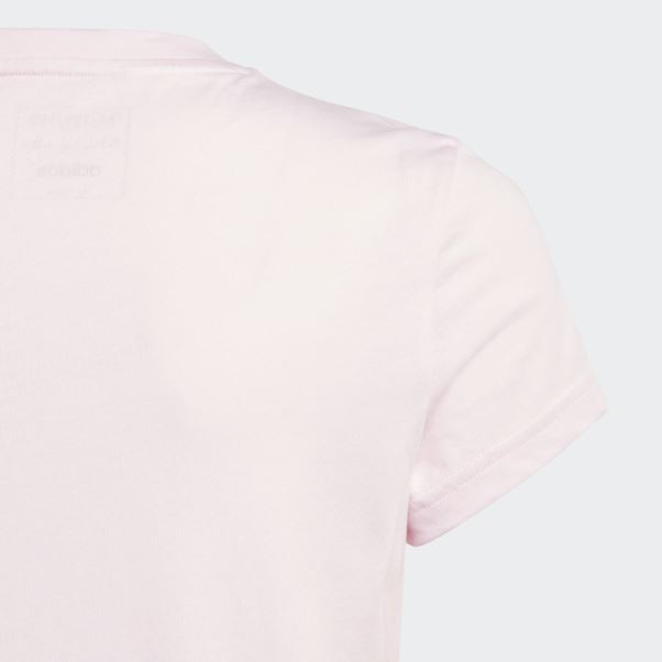 T-shirt En Coton Gros Logo Essentials Rose Adidas