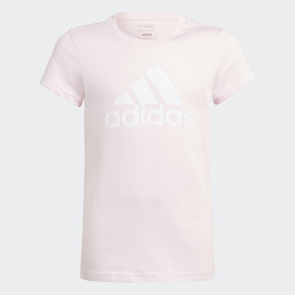 Tee Shirt Essentials En Coton Avec Grand Logo Adidas Rose