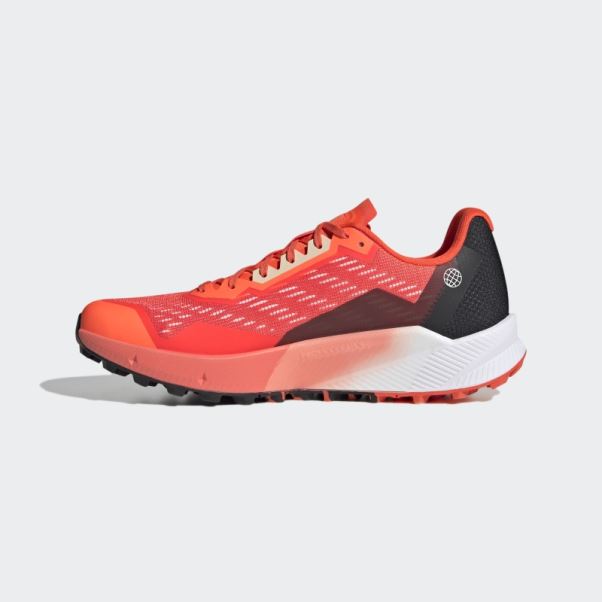 Chaussures De Course Sur Sentier Terrex Agravic Flow 2.0 Adidas Orange