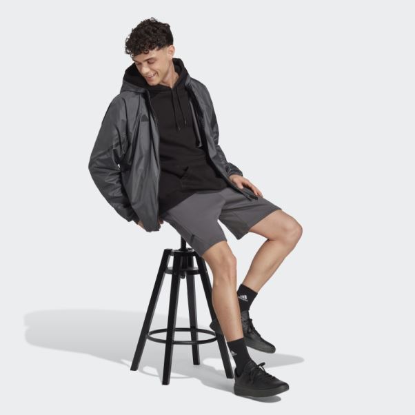Haut De Survêtement Entièrement Zippé Adidas Design 4 Gameday Gris