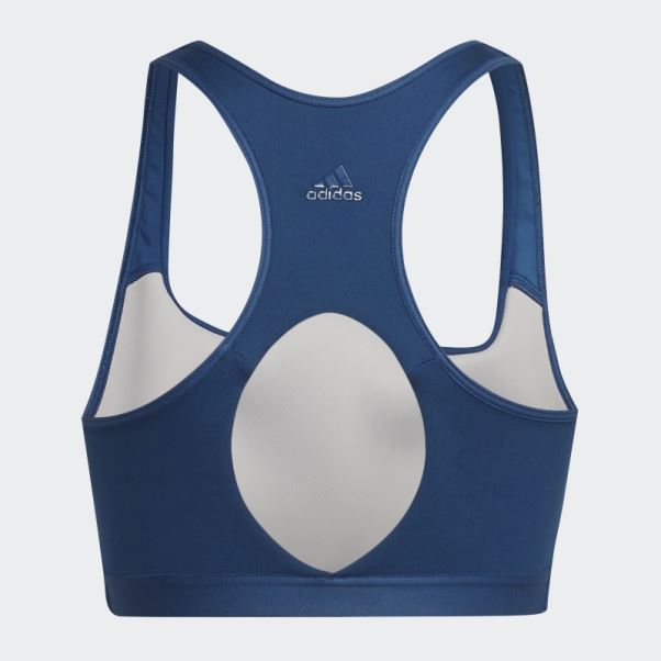 Brassière Coupe-vent De Yoga à Maintien Moyen Adidas Coreflow Studio Marine
