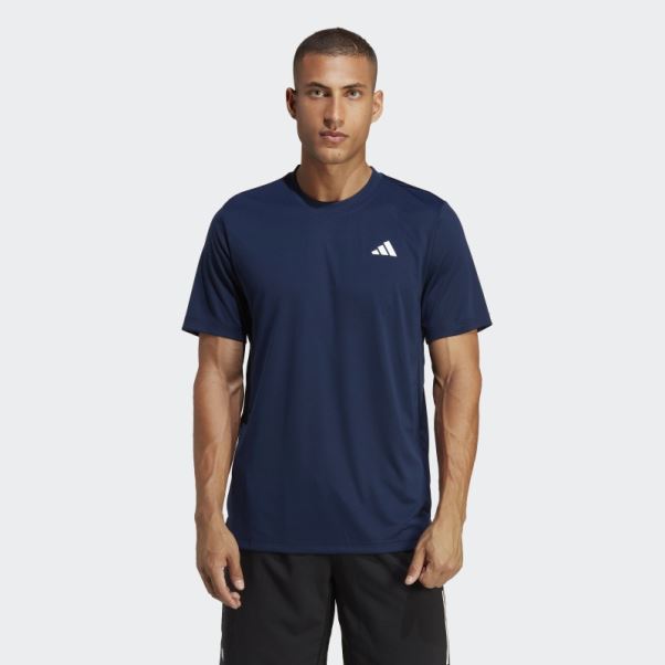 T-shirt De Tennis Club Adidas Bleu Marine