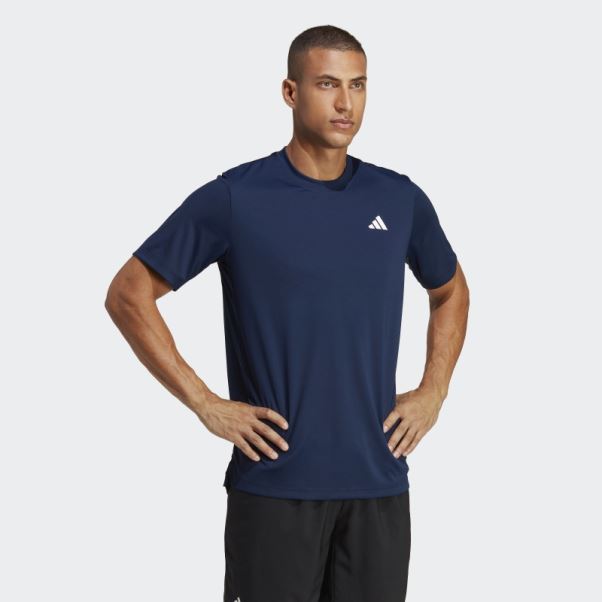 T-shirt De Tennis Club Adidas Bleu Marine