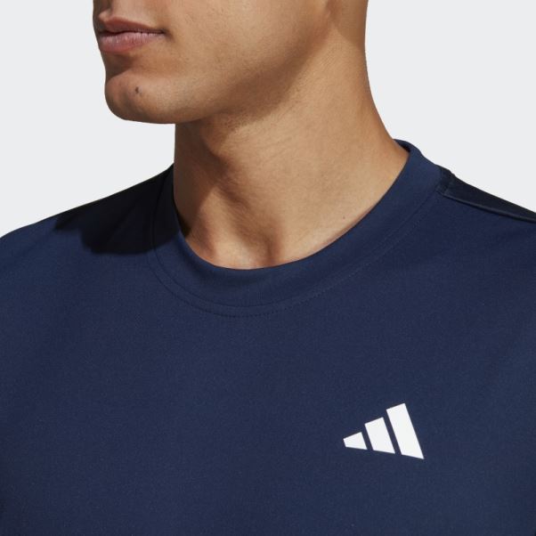T-shirt De Tennis Club Adidas Bleu Marine