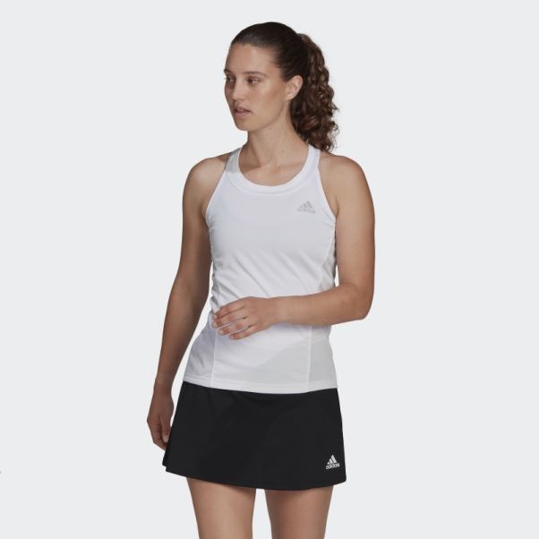 Club Tennis Débardeur Blanc Adidas