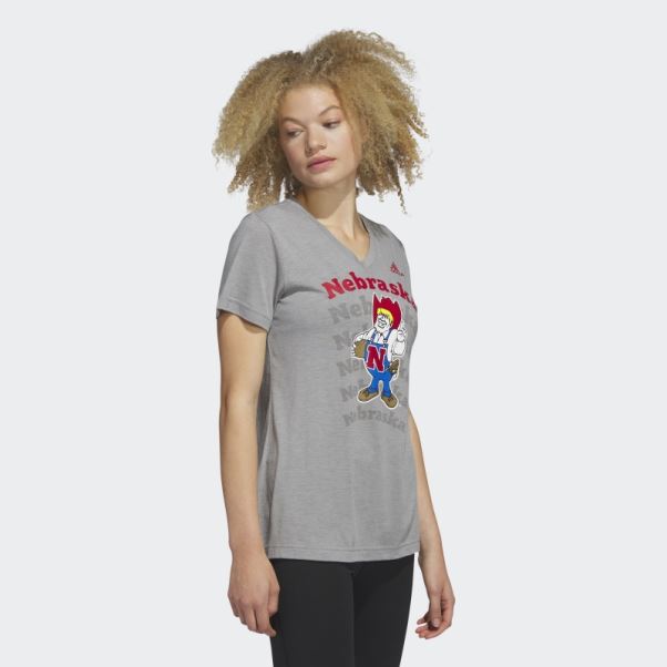 T-shirt Adidas Core Heather Cornhuskers