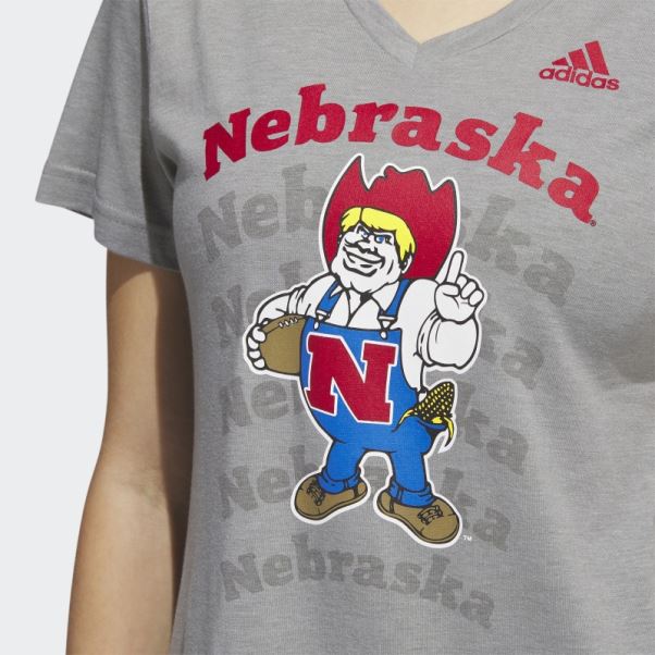 T-shirt Adidas Core Heather Cornhuskers