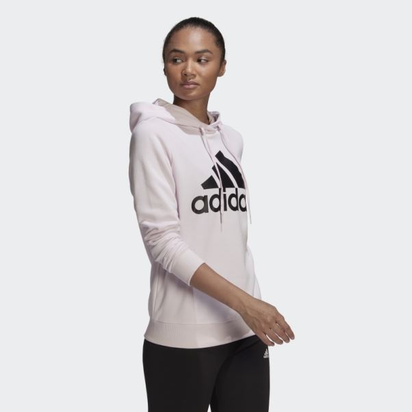Sweat à Capuche Décontracté Logo Adidas Essentials Rose