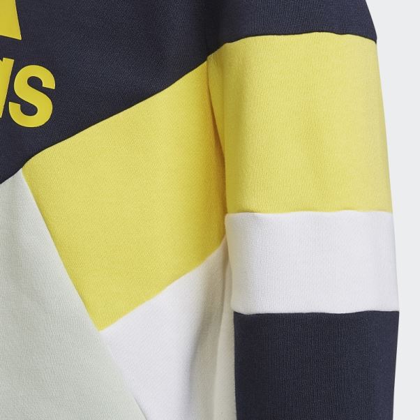 Sweat à Capuche Color Block En Molleton Adidas