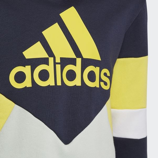 Sweat à Capuche Color Block En Molleton Adidas