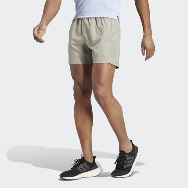 Short Chiné Propre à La Course Adidas Silver Pebble Mel