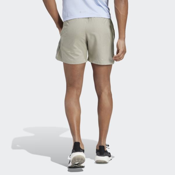 Short Chiné Propre à La Course Adidas Silver Pebble Mel