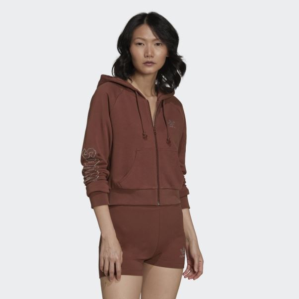 Top De Survêtement Court Adidas 2000 Luxe Marron Terre