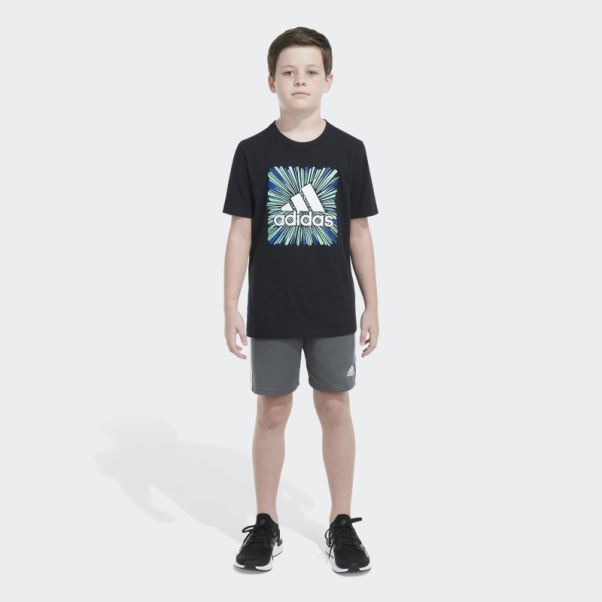 Tee Shirt Ss Optimist Sport Adidas Noir