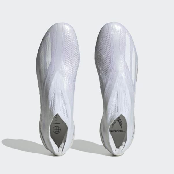 X Speedportal+ Crampons De Football Pour Terrain Sec Adidas Blanc
