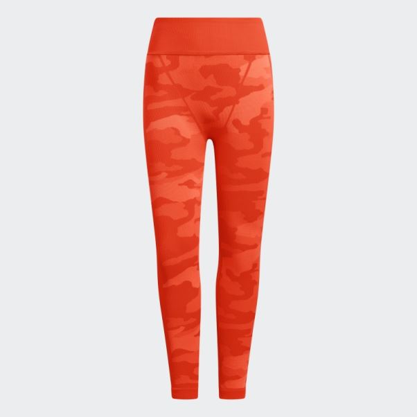 Collants En Tricot Orange Adidas