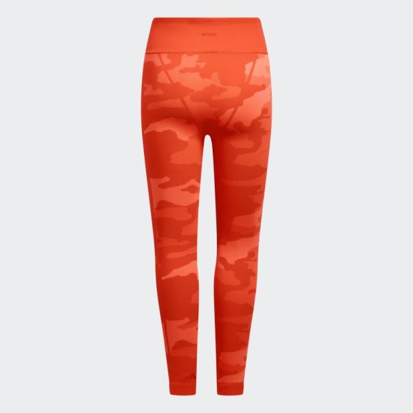 Collants En Tricot Orange Adidas