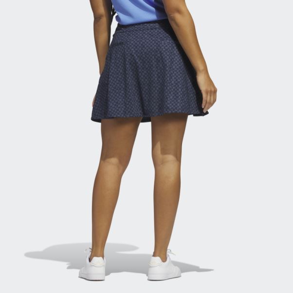 Adidas Jupe De Golf Imprimée 16 Pouces Bleu Marine
