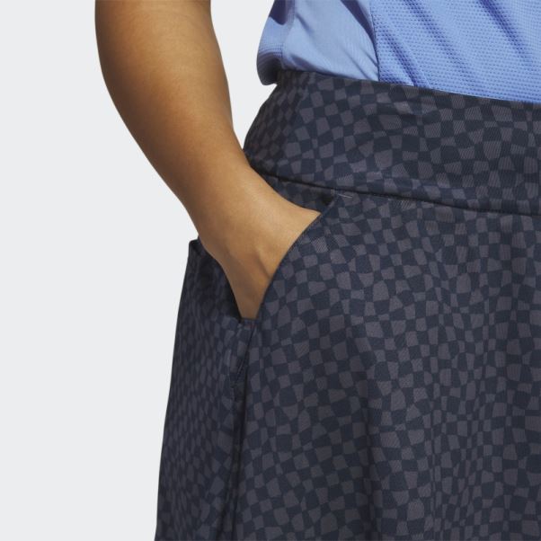 Adidas Jupe De Golf Imprimée 16 Pouces Bleu Marine