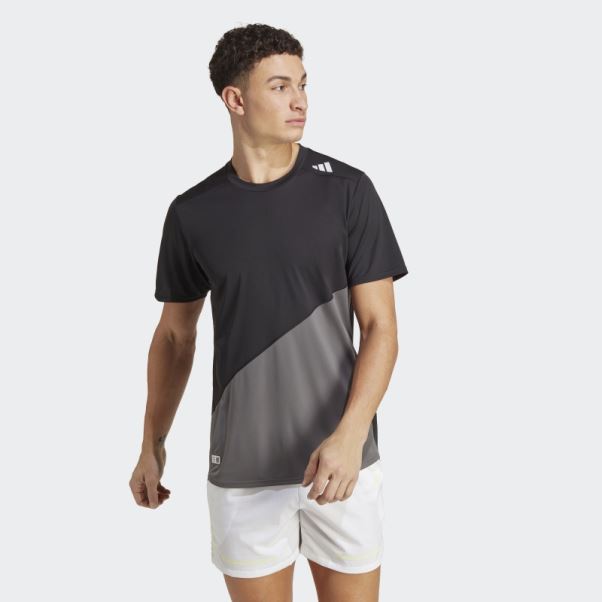T-shirt Running Adidas Made To Be Remade Noir