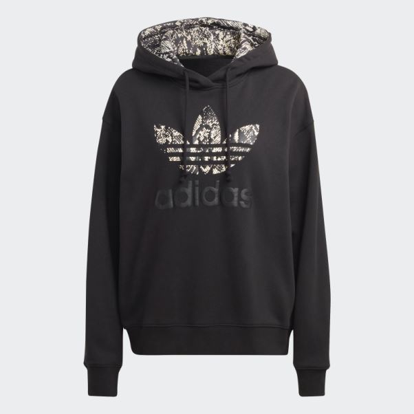 Sweat à Capuche Logo Adidas Noir