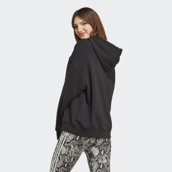 Sweat à Capuche Avec Logo Adidas Noir