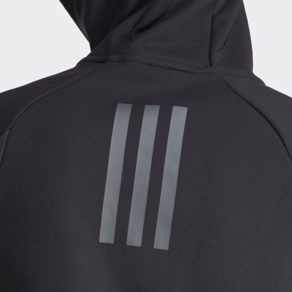 Adidas A Conçu 4 Gameday Premium Haut De Survêtement Entièrement Zippé Noir