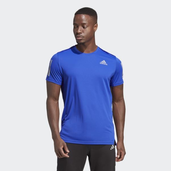 T-shirt Adidas Propre La Course Bleu