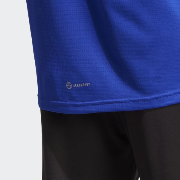 T-shirt Adidas Propre La Course Bleu