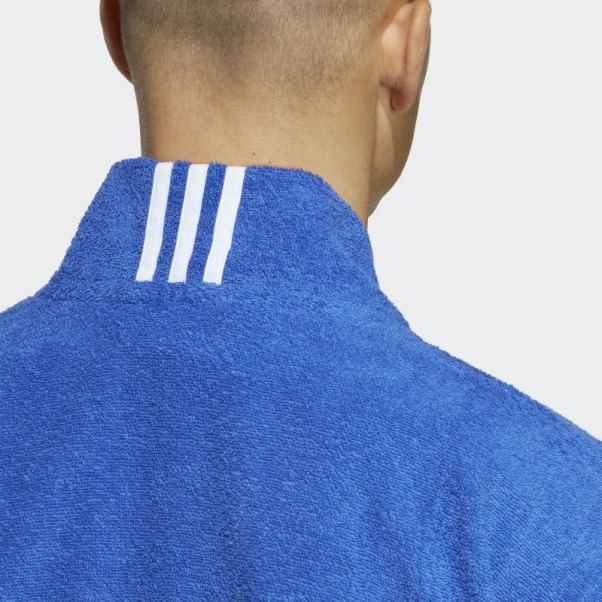 Adidas Robe De Chambre En Coton Bleu