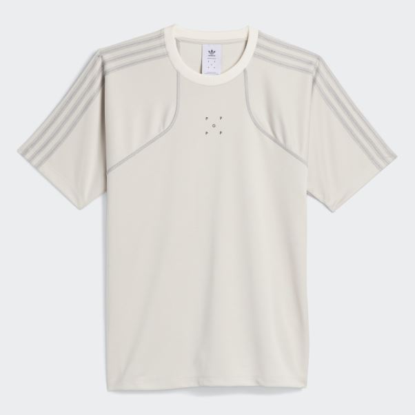 T-shirt à Manches Courtes Adidas Pop Tech Gris élégant