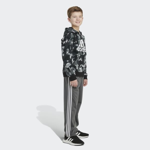 Adidas Sweat à Capuche Imprimé Camo Allover Noir