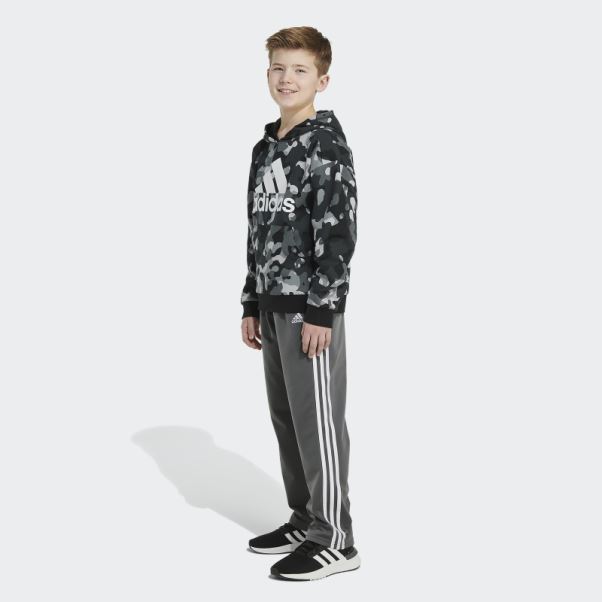Adidas Sweat à Capuche Imprimé Camo Allover Noir
