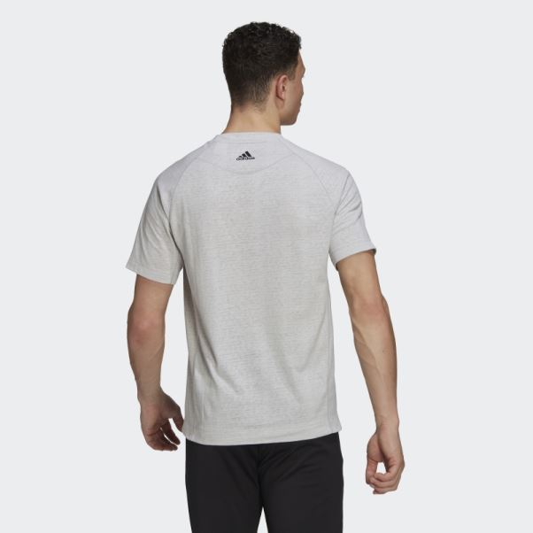 Tee Shirt Adidas Yoga Training Gris