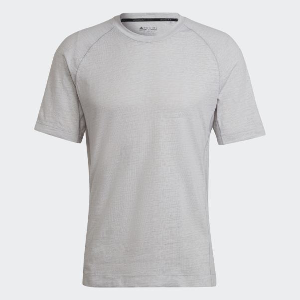 T-shirt Adidas Yoga Training Gris