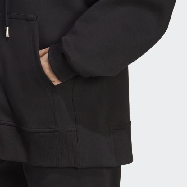 Adidas By Stella Mccartney Sweat à Capuche Zippé Noir