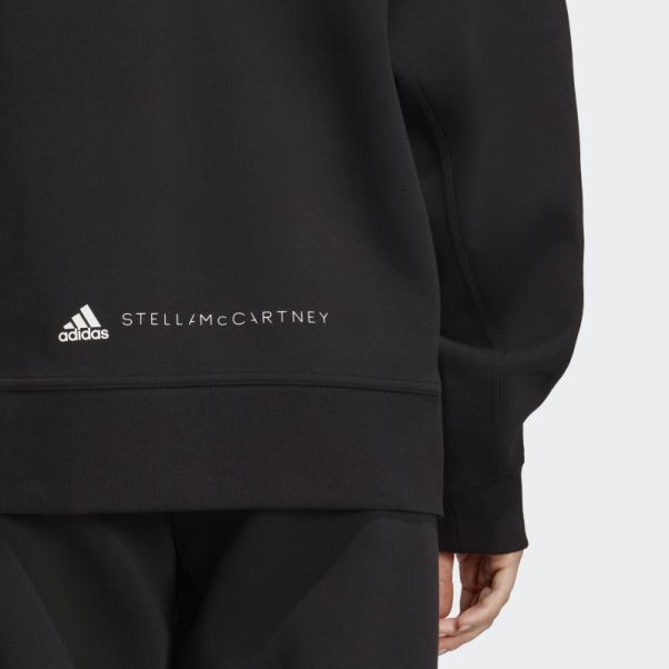 Adidas By Stella Mccartney Sweat à Capuche Zippé Noir