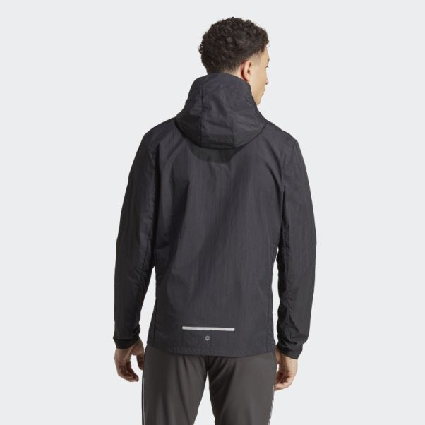 Veste D'échauffement Marathon Noir Adidas