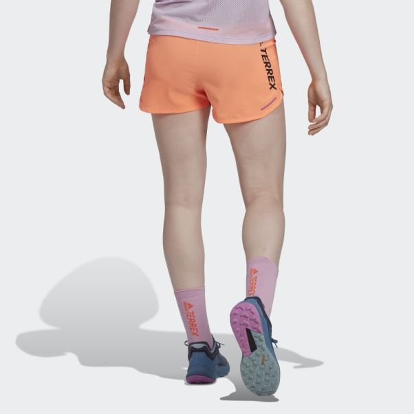 Faisceau Orange Adidas Terrex Agravic Bca Shorts